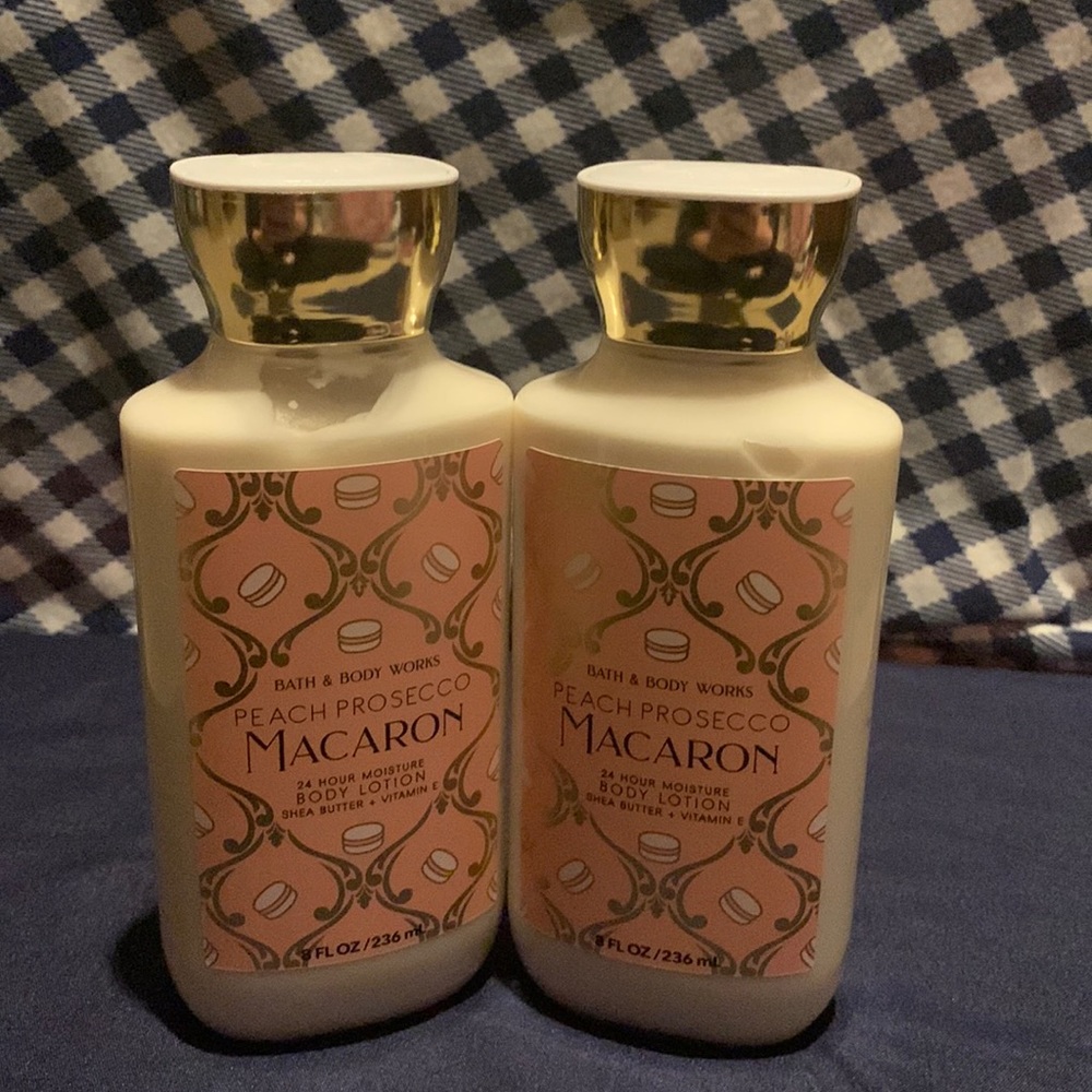 NWT Bath & Body Works Peach Prosecco Macaron Body Lotions